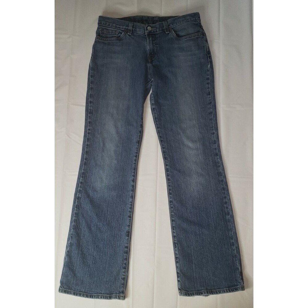 Women's Lucky Brand Dungarees Mid Rise Flare Regular Length Size 8